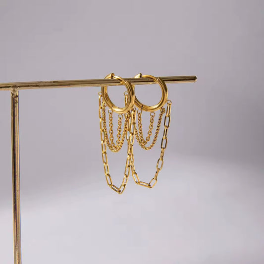 Aurel Hoops | 18K Gold-Plated • Waterproof • Anti-Tarnish