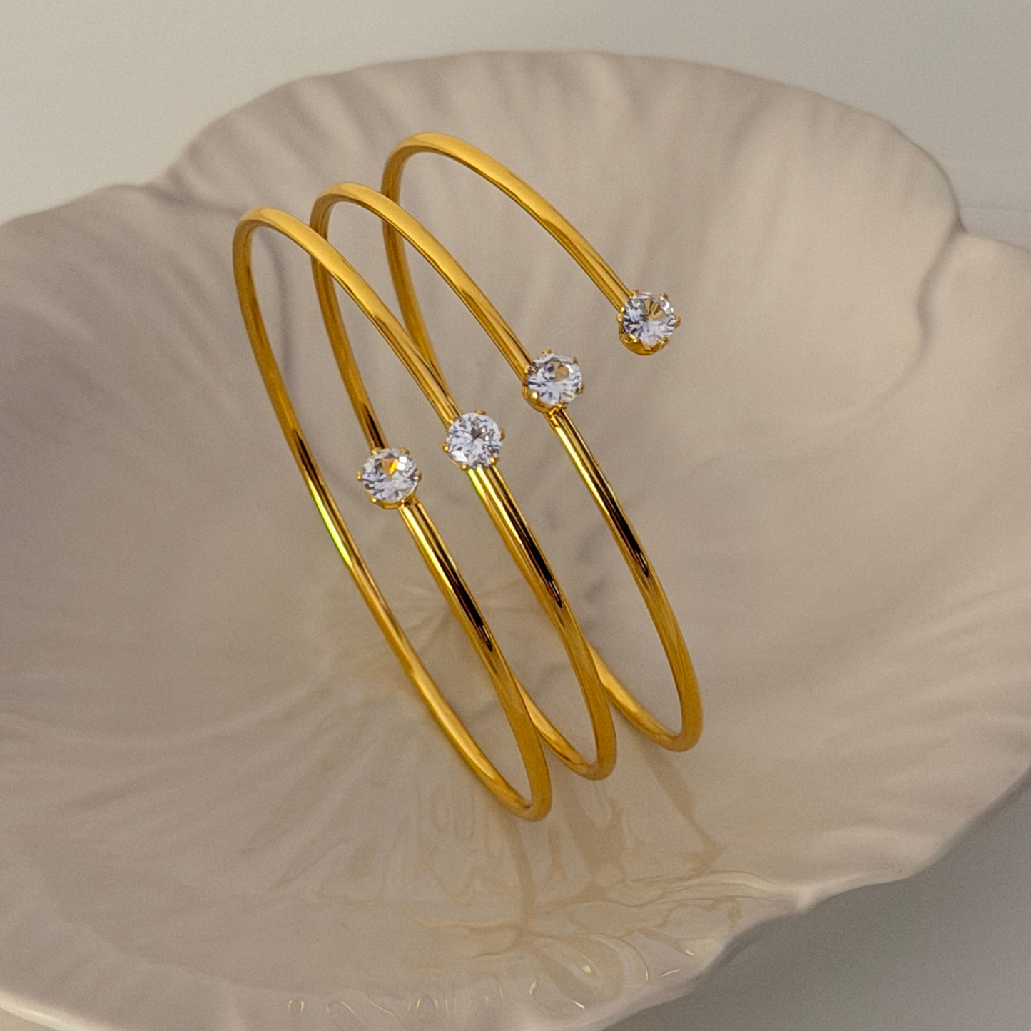 Solene Bangle | 18K Gold-Plated • Waterproof • Anti-Tarnish