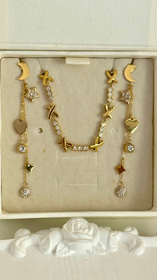 Elysia Set (Necklace and Earrings)