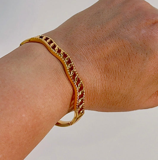 Golden Wave Bracelet