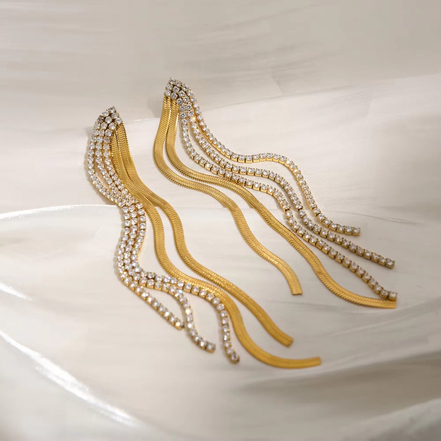 Celeste Drape Earrings