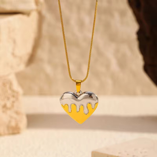 Melted Heart Necklace