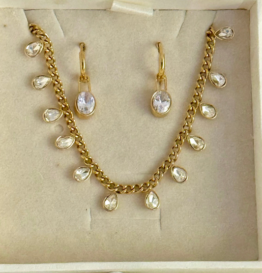 White Luster Drop Set