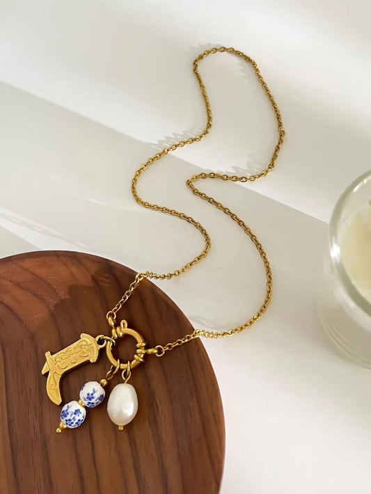 Texas Cowgirl Charm Necklace