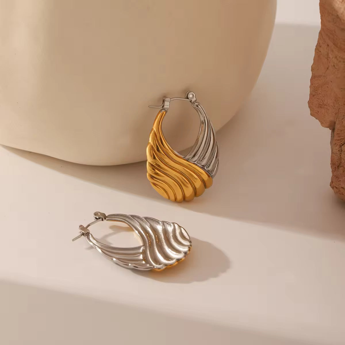 Luxe Wave Hoops