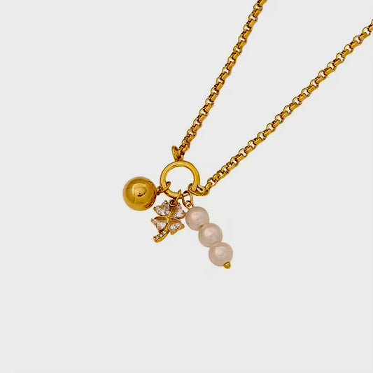 Vega Triple Charm Necklace