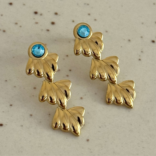 Blue Mist Drop Earrings