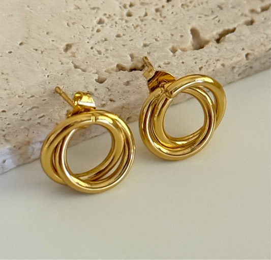 Spindle Gold Earrings