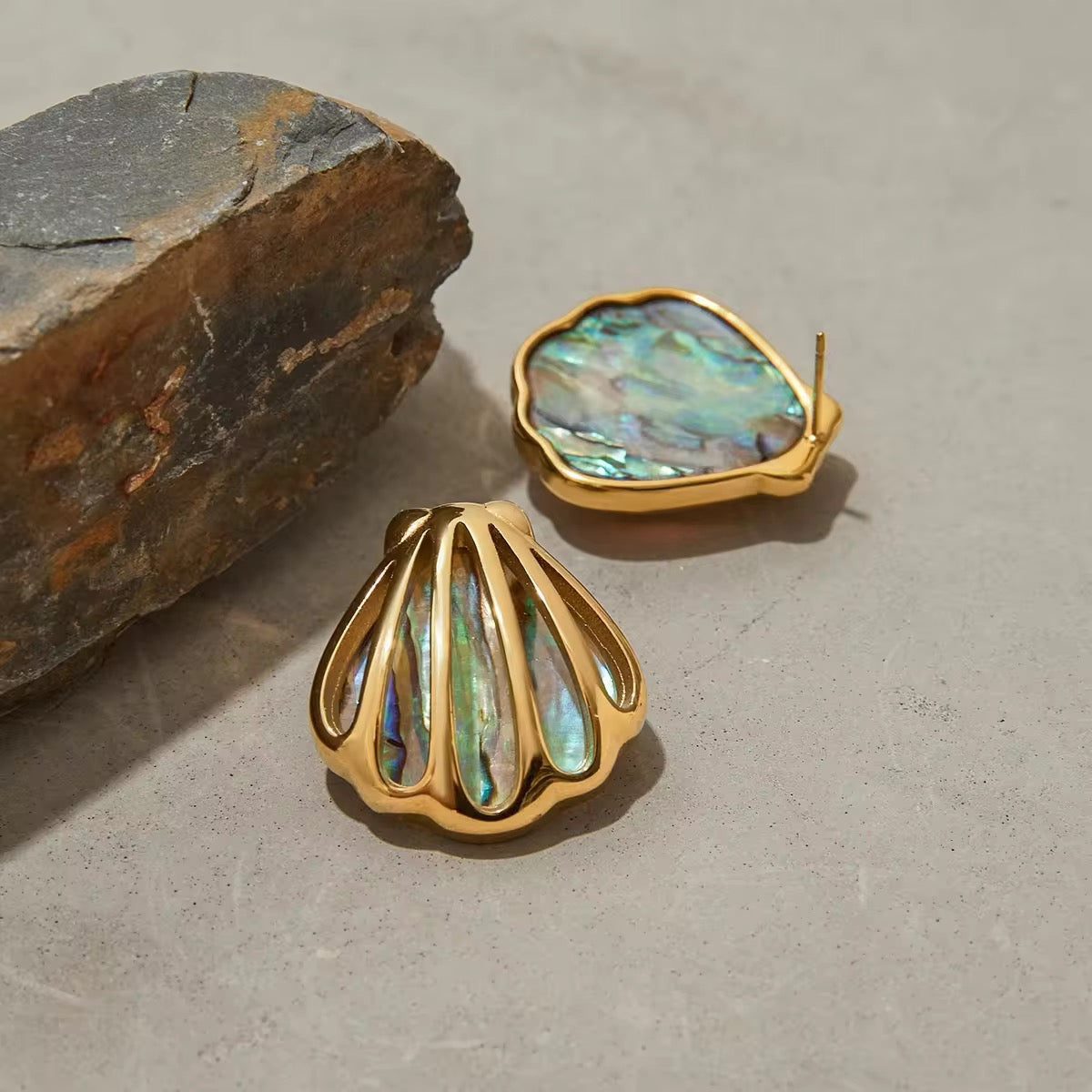 Abalone Shell Studs - PREORDER (Shipped in 30 days)