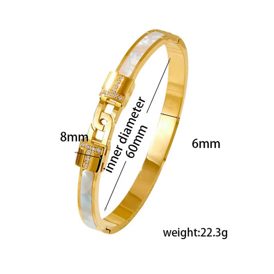 Opaline Bracelet – 18K PVD Gold Plated Waterproof Stainless Steel Jewellery