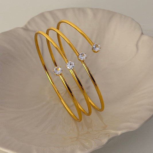 Solene Bangle | 18K Gold-Plated • Waterproof • Anti-Tarnish