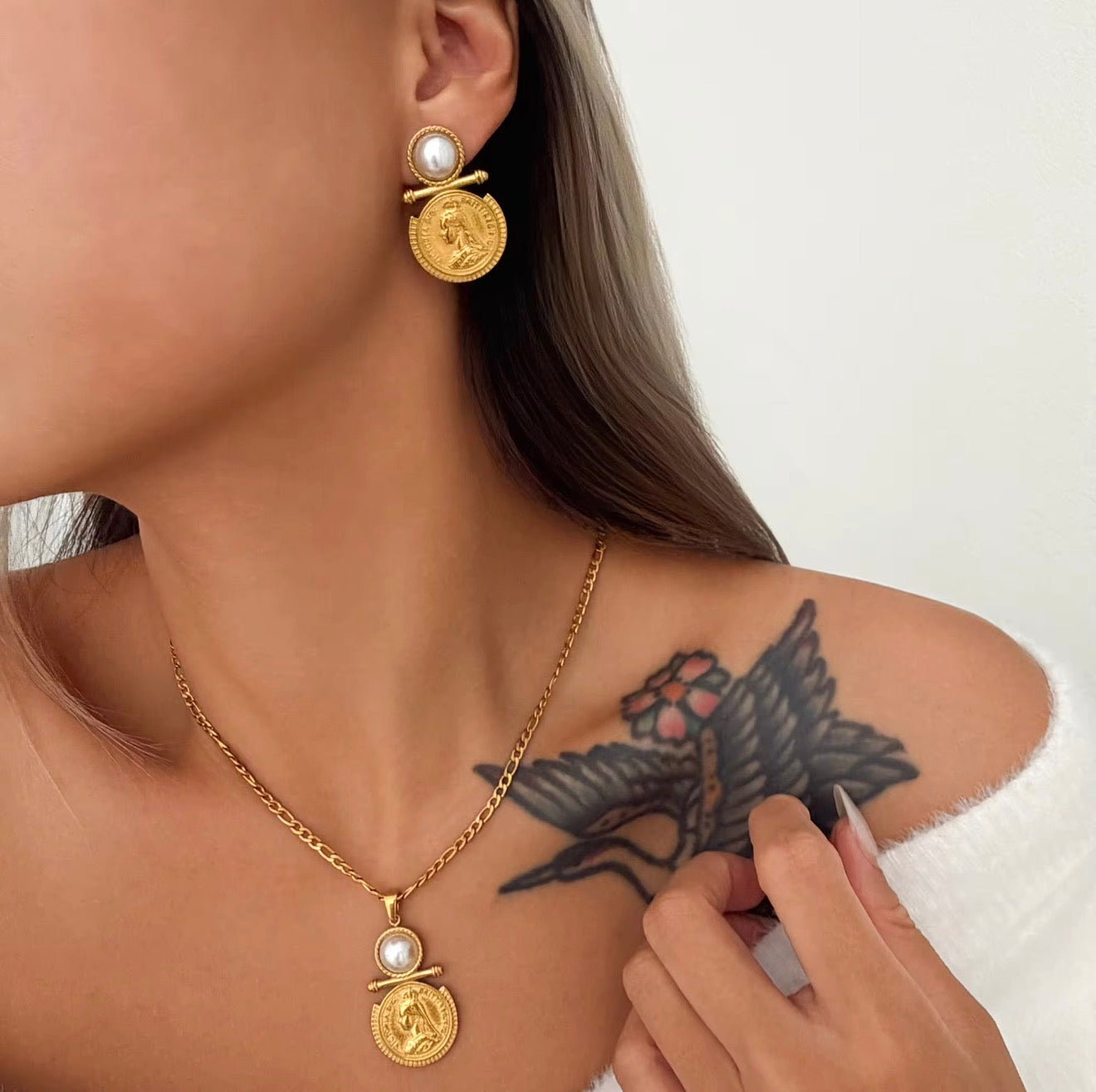 Legacy Coin Earrings | 18K Gold-Plated • Waterproof • Anti-Tarnish