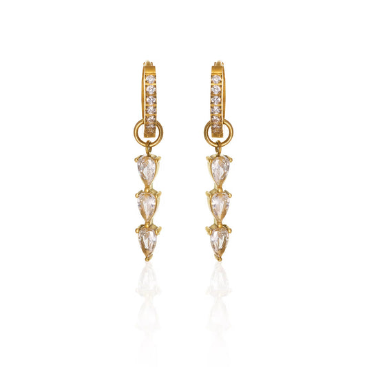 Elara Hoops | 18K Gold-Plated • Waterproof • Anti-Tarnish