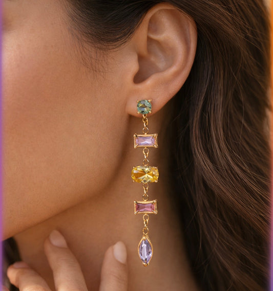 Ornix Dangling Earrings. 18K Gold-Plated • Waterproof • Anti-Tarnish