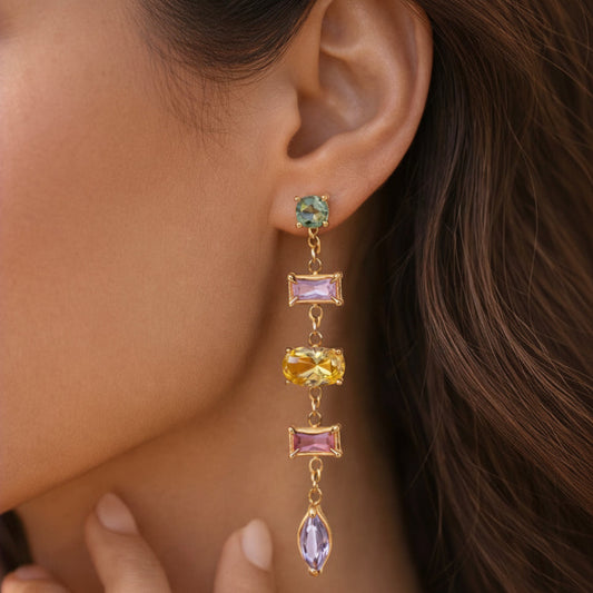 Ornix Dangling Earrings. 18K Gold-Plated • Waterproof • Anti-Tarnish