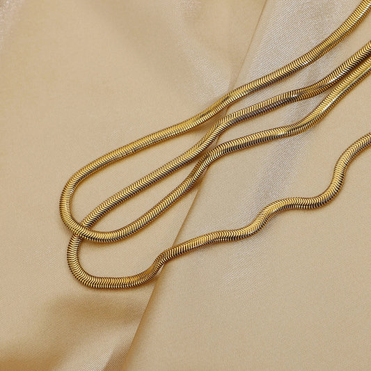 Double Layered Snake Chain Necklace