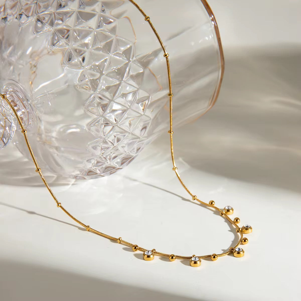 Madeleine Zircon Accents Necklace