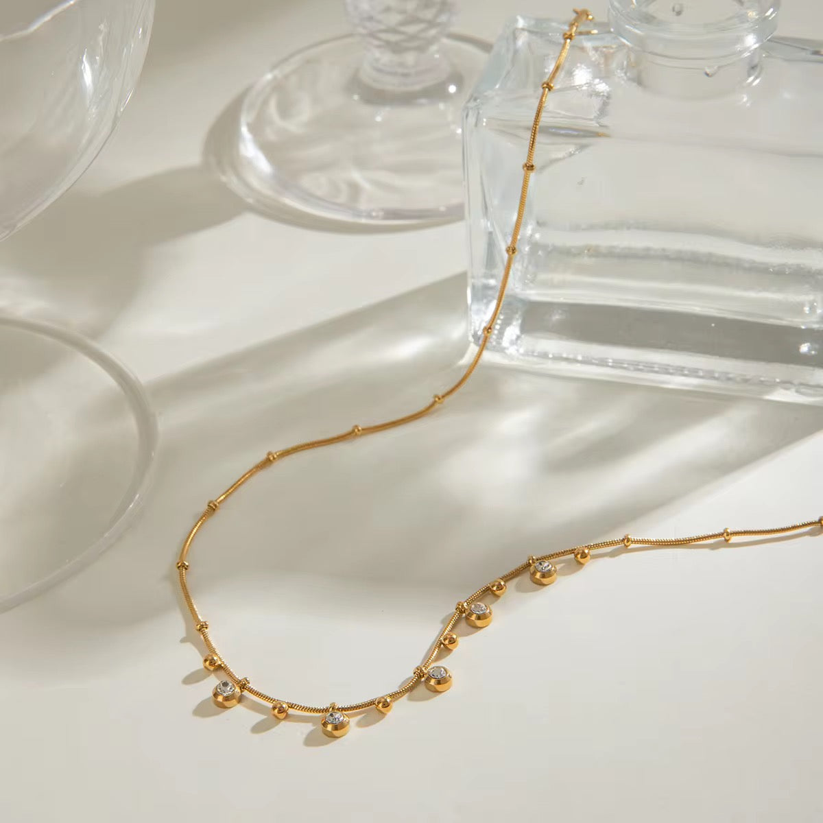 Madeleine Zircon Accents Necklace