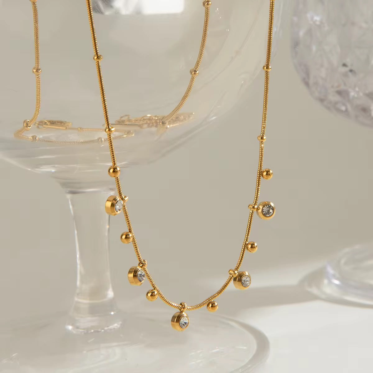Madeleine Zircon Accents Necklace