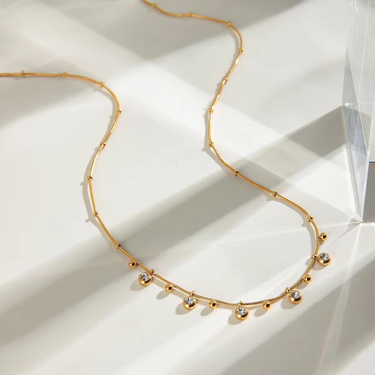 Madeleine Zircon Accents Necklace