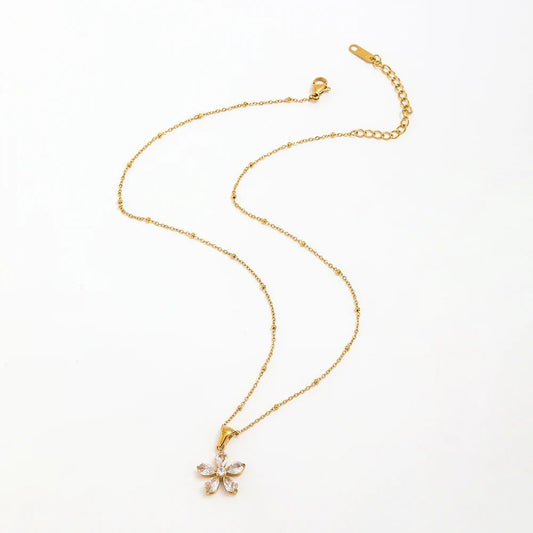 Fleur Zircon Necklace