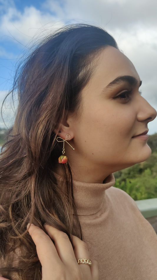 Cupid's Arrow Brass Earrings