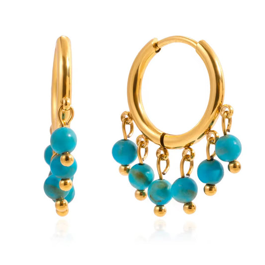 Azzura Hoops | 18K Gold-Plated • Waterproof • Anti-Tarnish