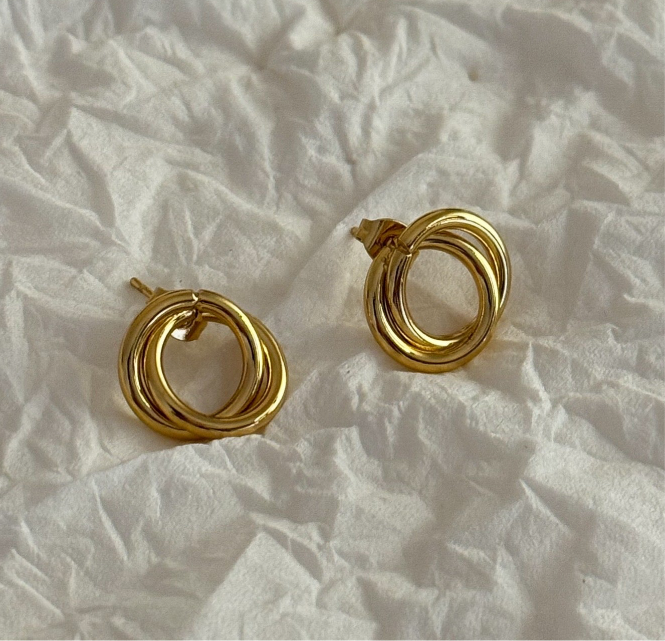 Spindle Gold Earrings