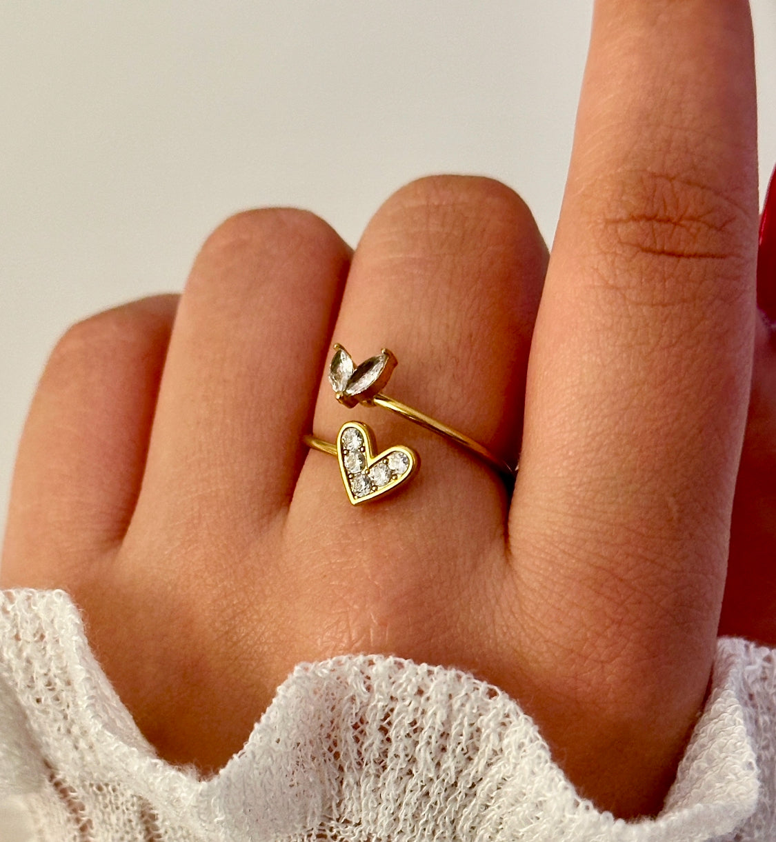 Twin Heart Ring