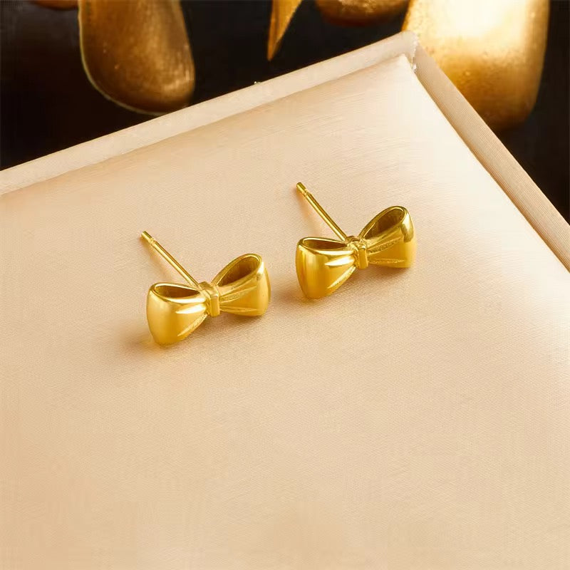 Tiny Bow Studs