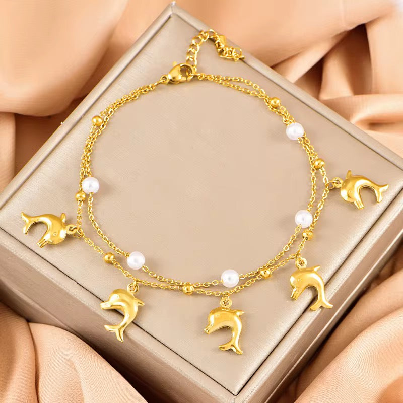 Dolphin Charm Bracelet