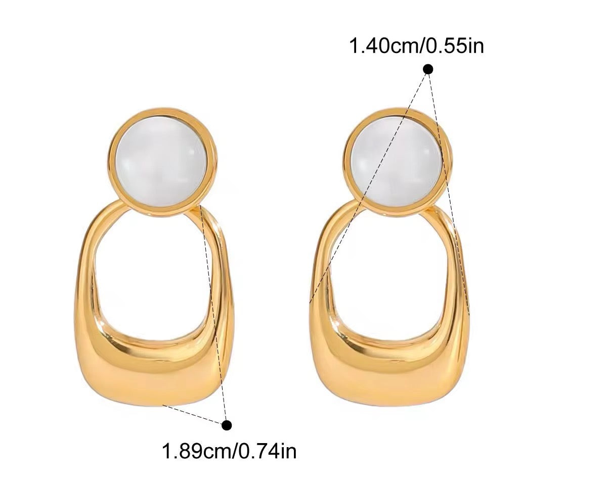 Moonlit loop Earrings