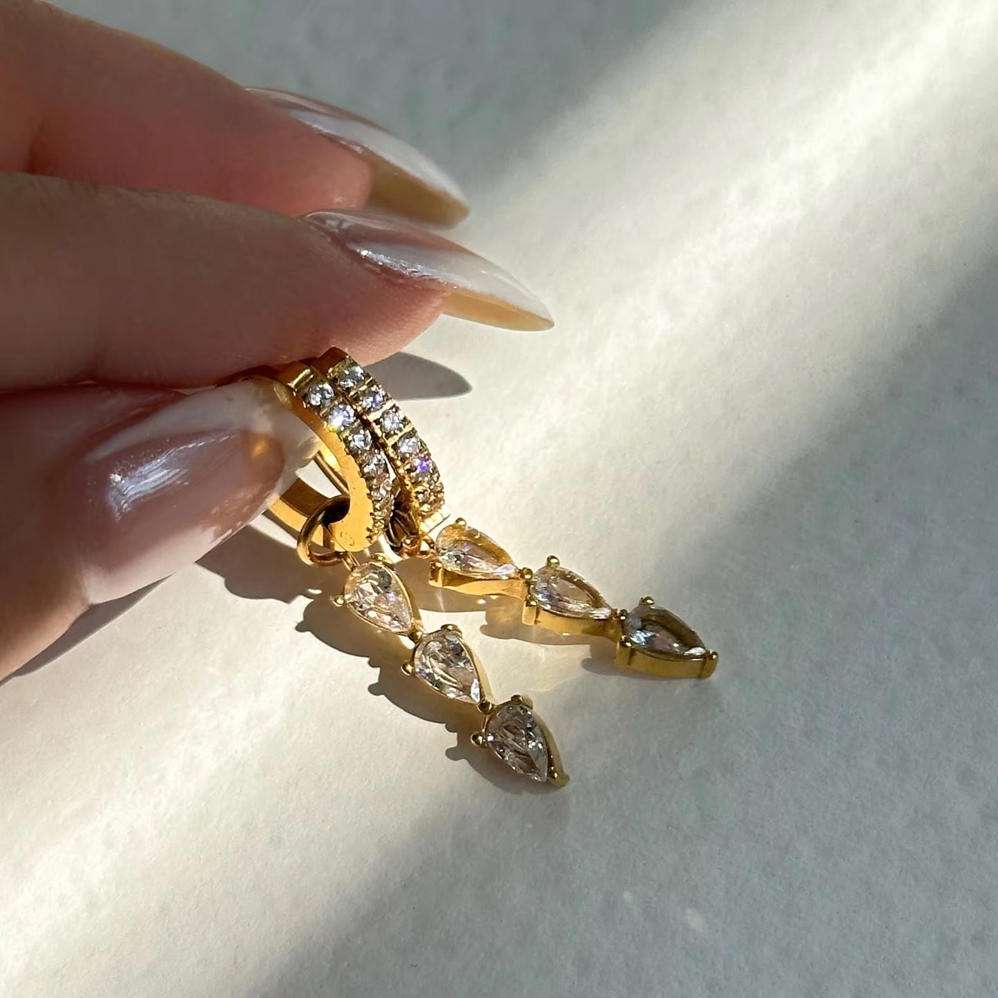 Elara Hoops | 18K Gold-Plated • Waterproof • Anti-Tarnish