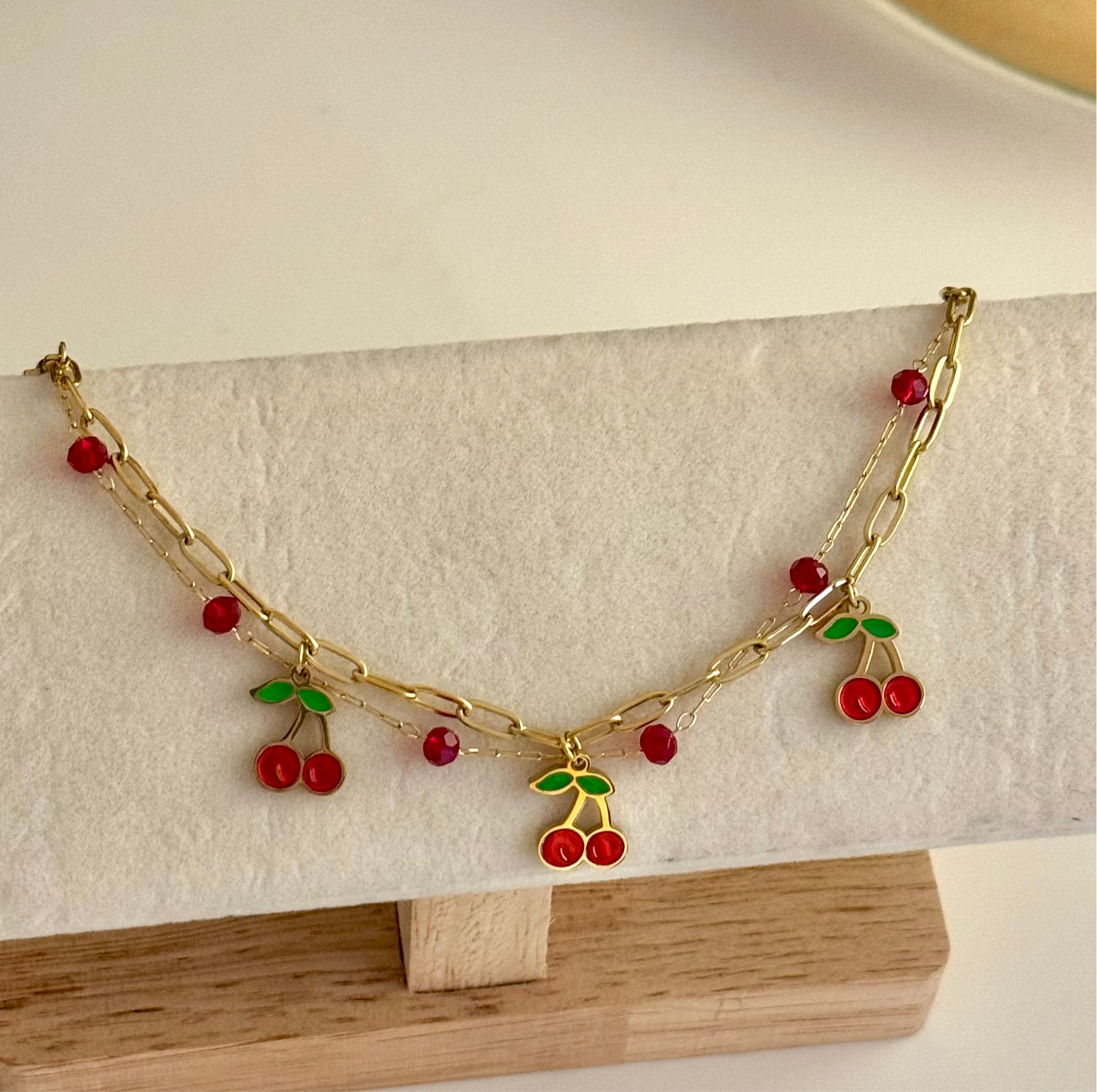 Cherry Charm Bracelet