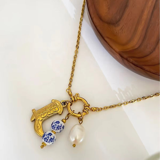 Texas Cowgirl Charm Necklace