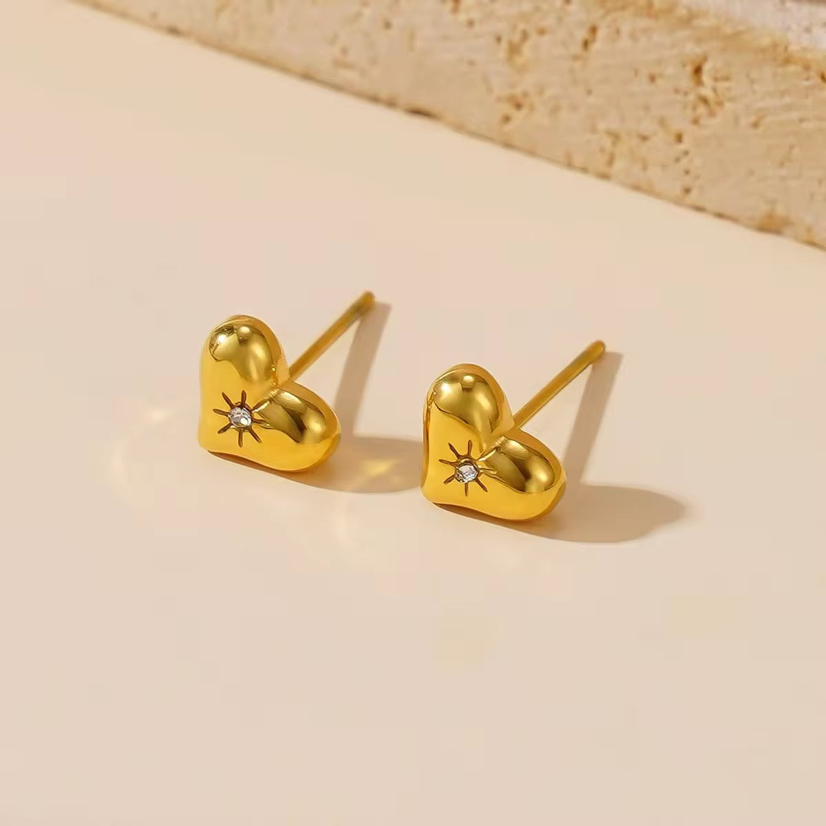 Tiniest Heart Studs