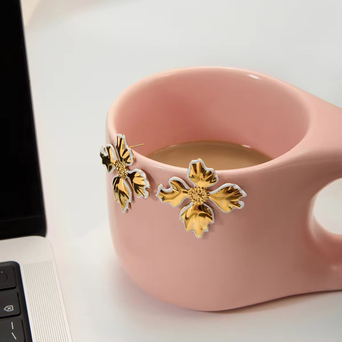 Solene Floral Earrings | 18K Gold-Plated • Waterproof • Anti-Tarnish