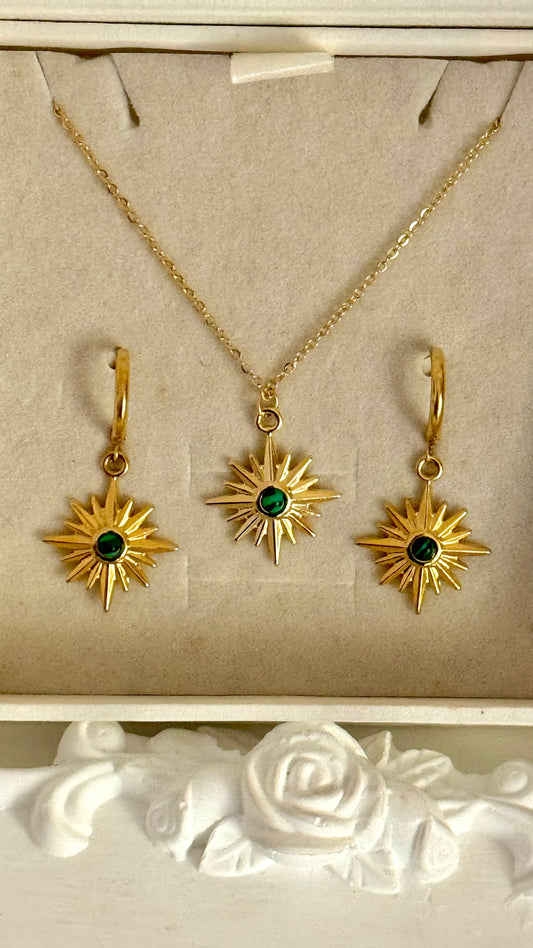 Zyora Necklace and Earrings Set