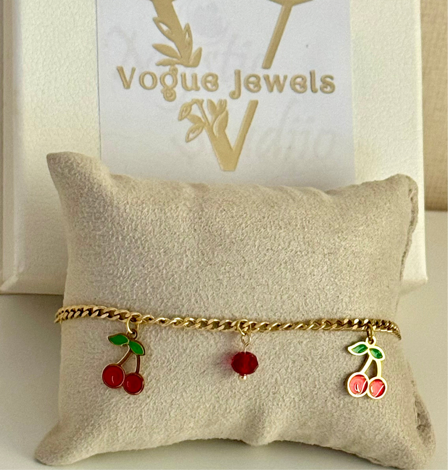 Cherry Charm Bracelet