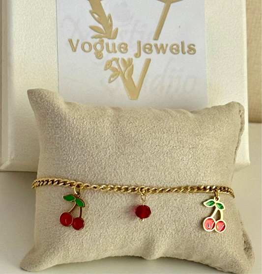 Cherry Charm Bracelet