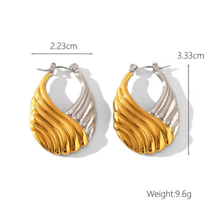 Luxe Wave Hoops