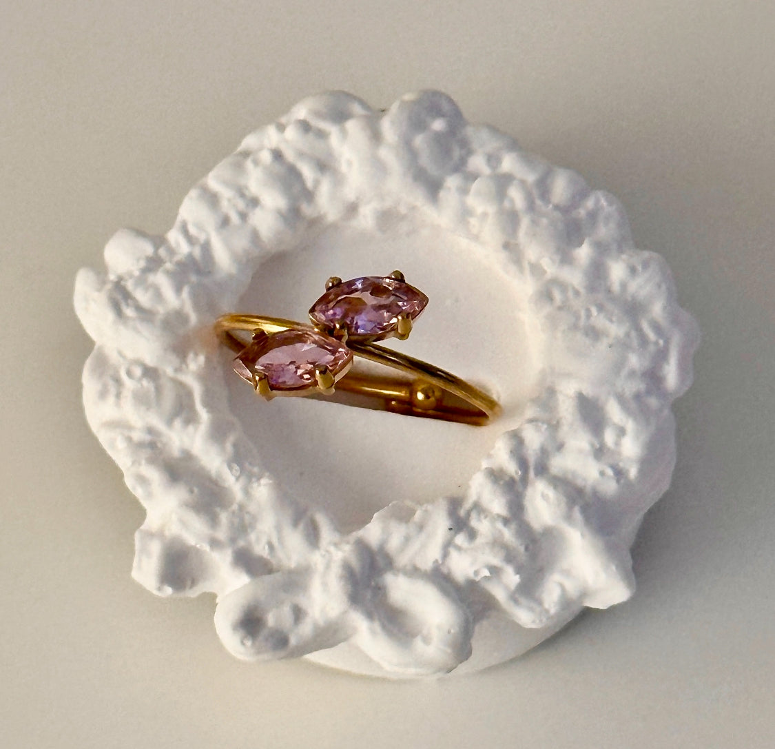 Twin Petals Ring