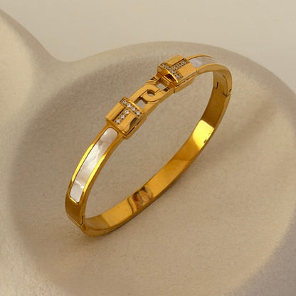 Opaline Bracelet – 18K PVD Gold Plated Waterproof Stainless Steel Jewellery