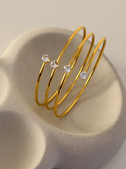 Solene Bangle | 18K Gold-Plated • Waterproof • Anti-Tarnish