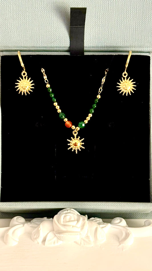 Sunnara Set ( Necklace and Earrings)