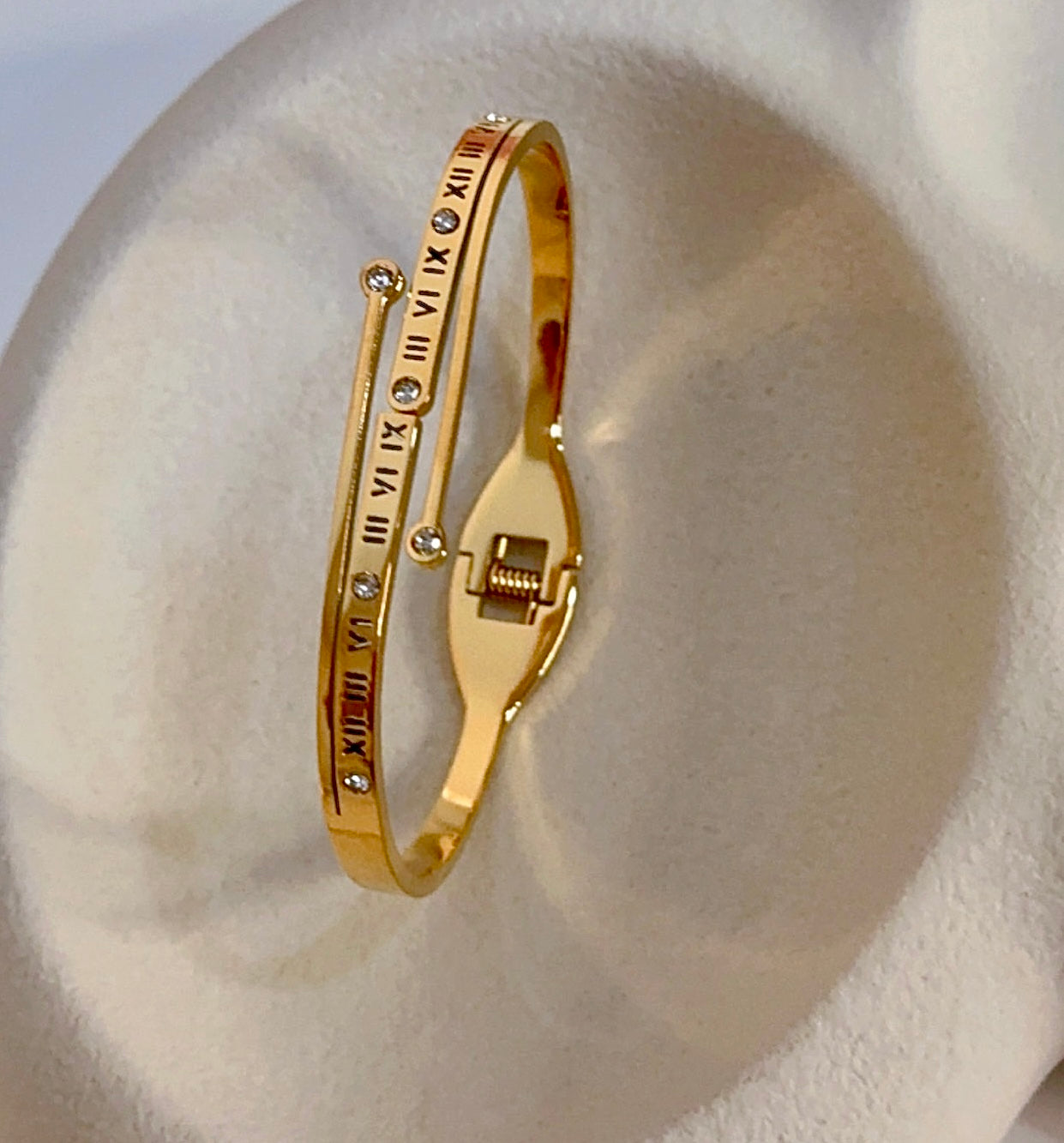 Roman Numeral Cuff Bracelet