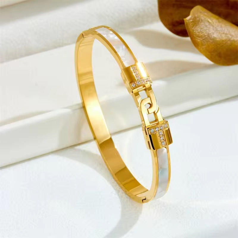 Opaline Bracelet – 18K PVD Gold Plated Waterproof Stainless Steel Jewellery