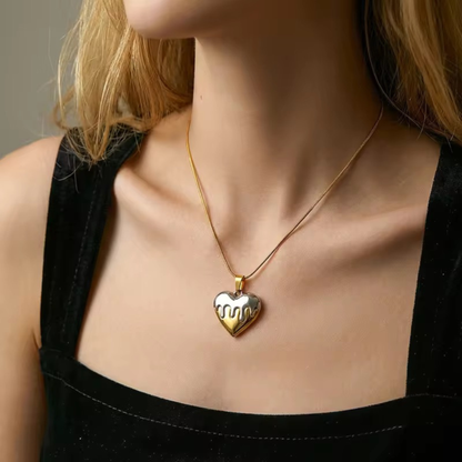 Melted Heart Necklace