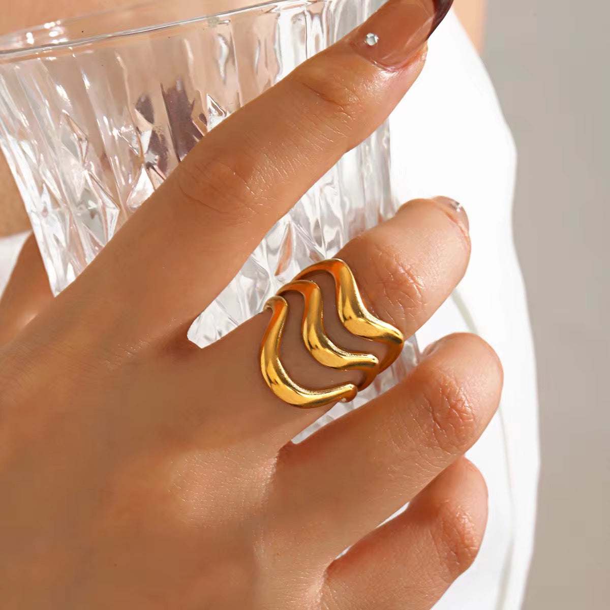 Triple Wave Ring