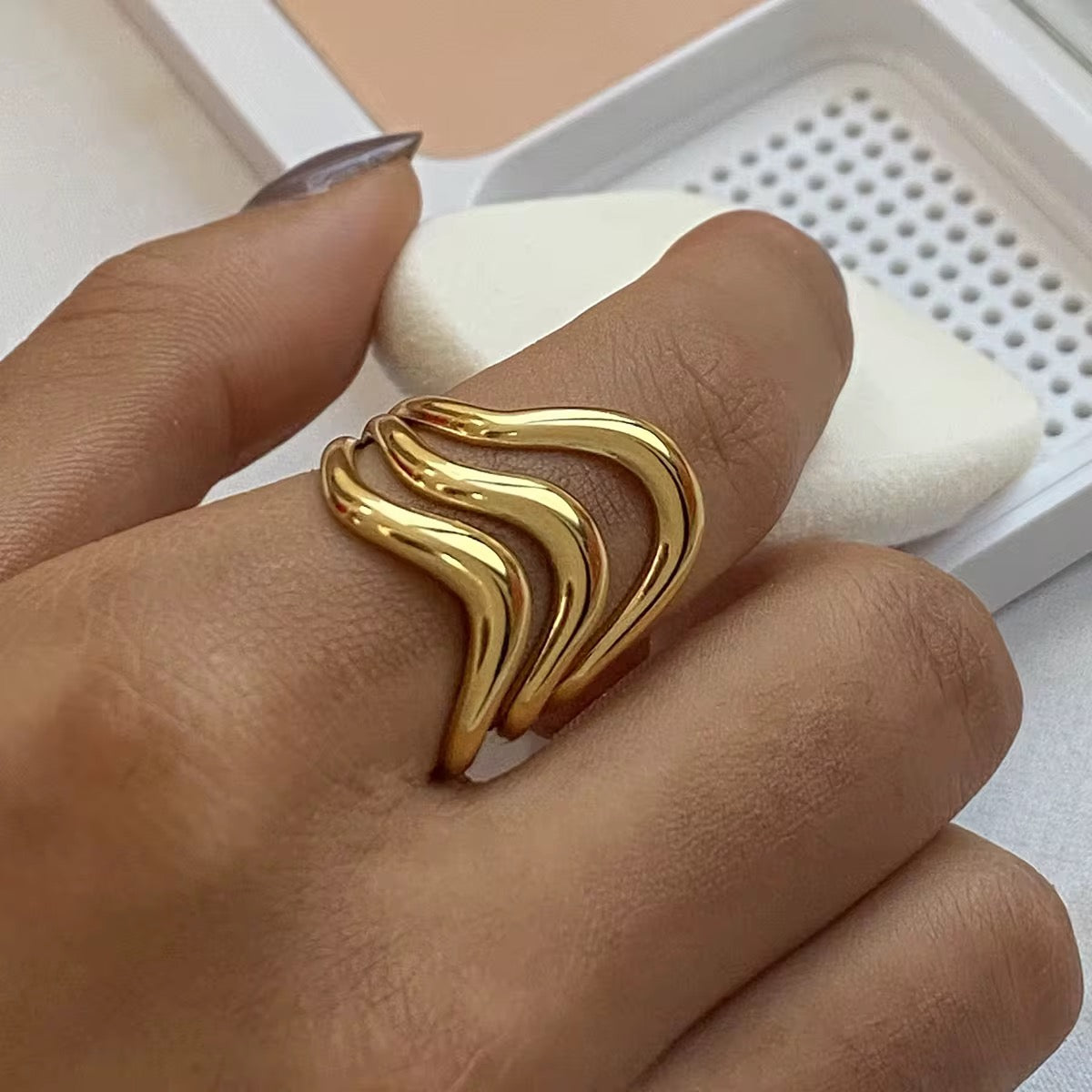 Triple Wave Ring